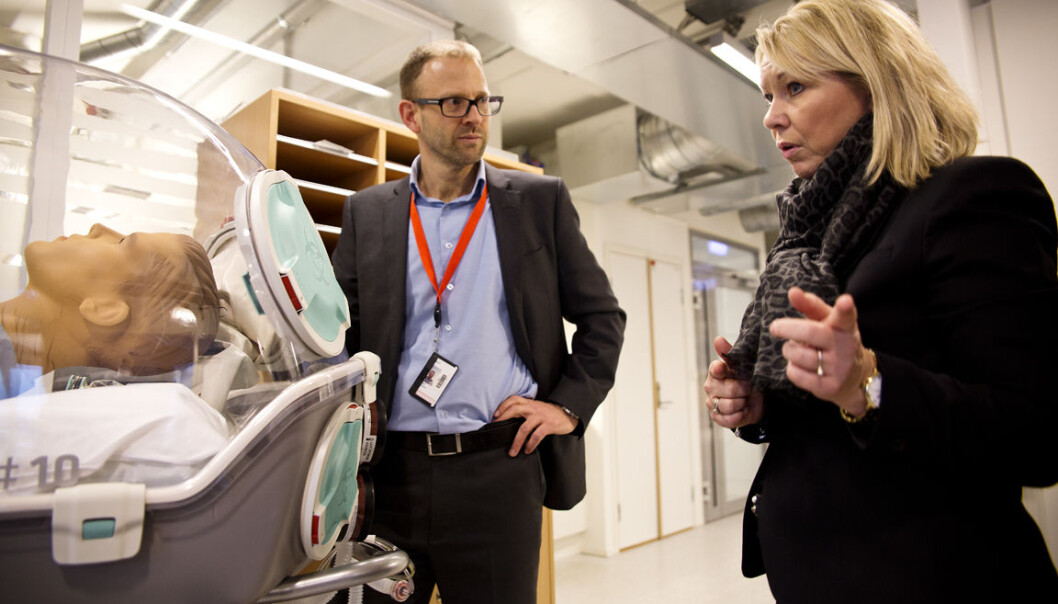 Gründer Fridtjof Heyerdahl i Epiguard og næringminister Monica Mæland, Foto: Per-Ivar Nikolaisen Gründer Fridtjof Heyerdahl i Epiguard og næringminister Monica Mæland, Foto: Per-Ivar Nikolaisen