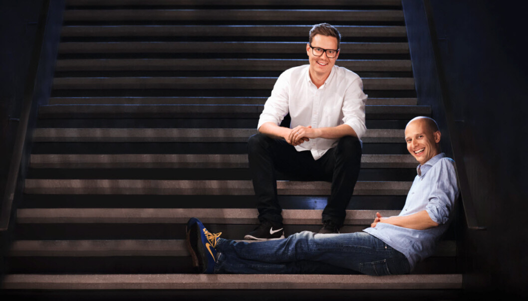 GRÜNDERDUO: Daniel Lindén og Edgeir Vårdal Aksnes i Tibber. Foto: Tibber GRÜNDERDUO: Daniel Lindén og Edgeir Vårdal Aksnes i Tibber. Foto: Tibber