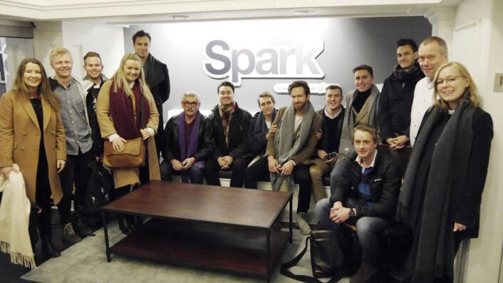 Spark NTNU besøkte blant annet teknologi-inkubatoren Spark Lab i New York (tilfeldig navne-match) for å lære om det globale markedet. Foto: Julie Evensen Spark NTNU besøkte blant annet teknologi-inkubatoren Spark Lab i New York (tilfeldig navne-match) for å lære om det globale markedet. Foto: Julie Evensen