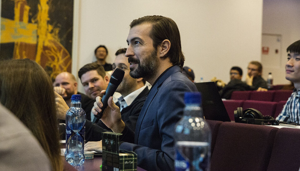 Sean Percival er ikke mikrofonredd, og har vært speaker og konferansier på en rekke events under sitt opphold i Norge.