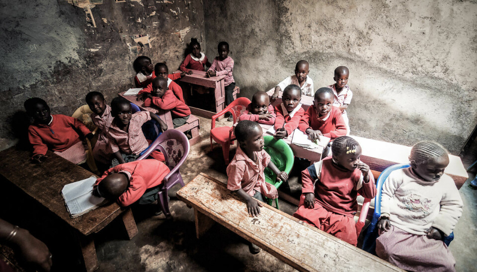 Et klasserom i Kibera-slummen i Nairobi. Foto: Michał Huniewicz