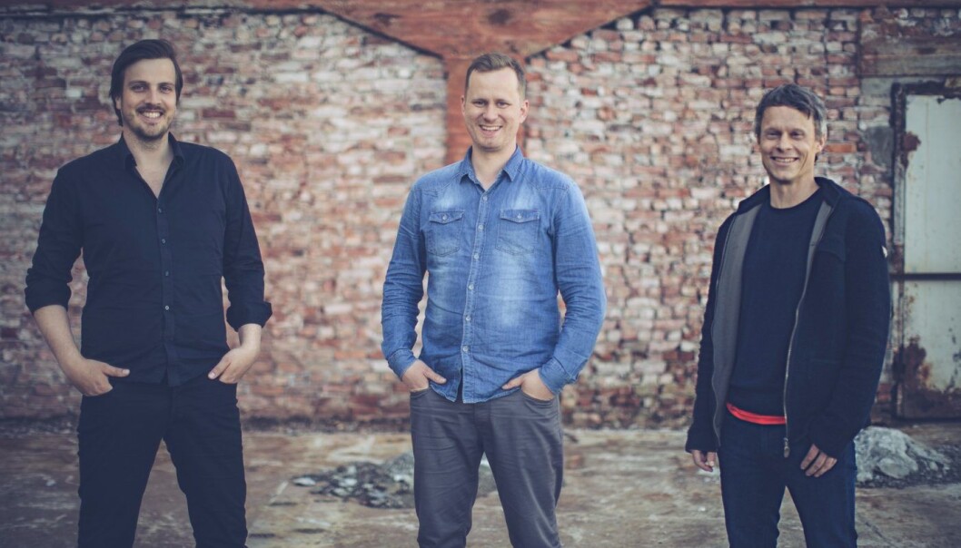 Gründerne fra venstre: Kjell Are Furnes, Arve Voldsund, Jørn Refsnæs. Cato Bjørkli er ikke tilstede på bildet. Foto: Johannes Lovund Gründerne fra venstre: Kjell Are Furnes, Arve Voldsund, Jørn Refsnæs. Cato Bjørkli er ikke tilstede på bildet. Foto: Johannes Lovund