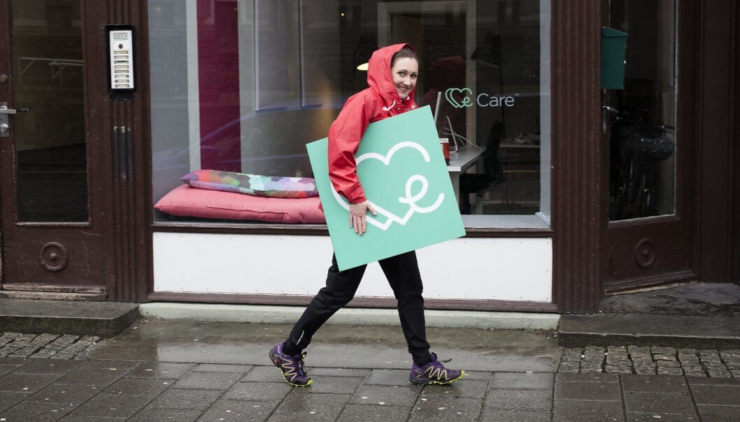Kristine Askvik i WeCare har fått nytt skilt. Foto: WeCare Kristine Askvik i WeCare har fått nytt skilt. Foto: WeCare