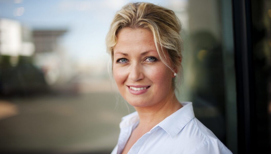 Nina K. Hareide-Larsen, direktør for sosiale medier i DNB. Foto: Stig B. Fiksdal Nina K. Hareide-Larsen, direktør for sosiale medier i DNB. Foto: Stig B. Fiksdal
