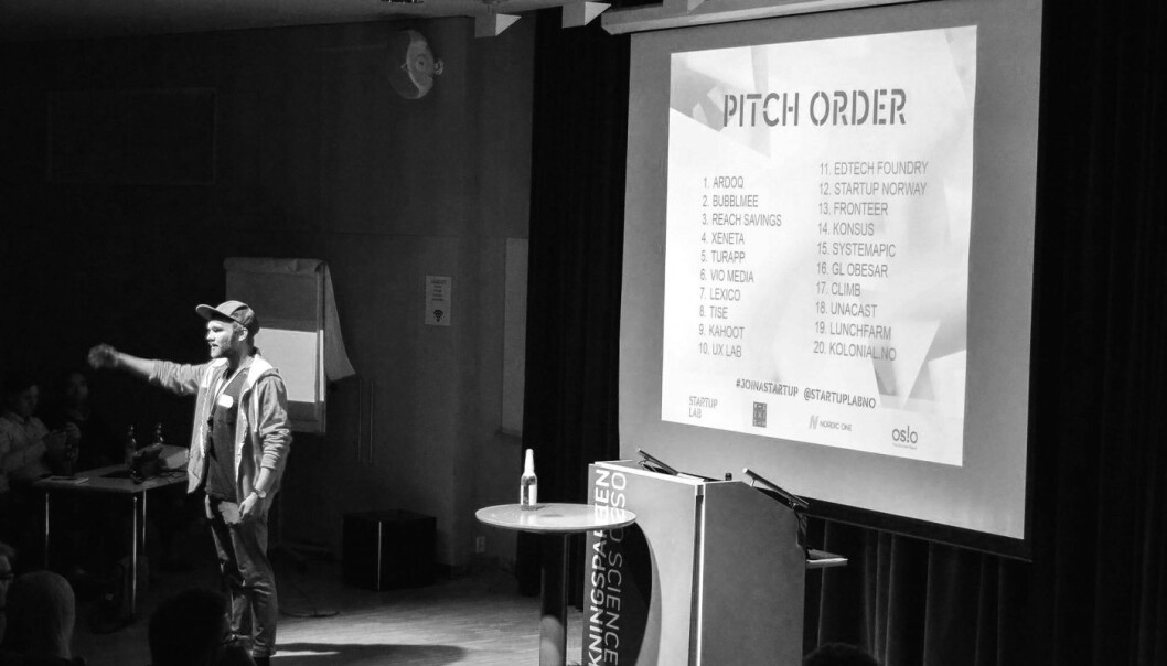 Kjetil Holmefjord i StartupLab. Kjetil Holmefjord i StartupLab.