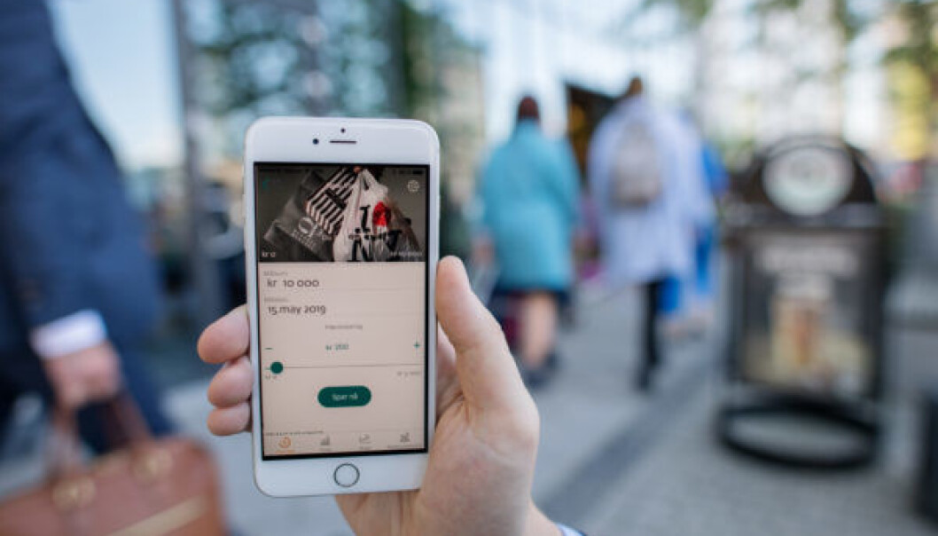 Spare-appen til DNB. Foto: DNB Spare-appen til DNB. Foto: DNB