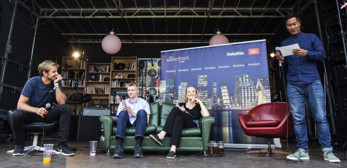 Deloitte og Munchmuseet står bak debattserien The Waterfront Ideas som under Øyafestivalen tok for seg gründerlivet. Foto: Per-Ivar Nikolaisen Deloitte og Munchmuseet står bak debattserien The Waterfront Ideas som under Øyafestivalen tok for seg gründerlivet. Foto: Per-Ivar Nikolaisen