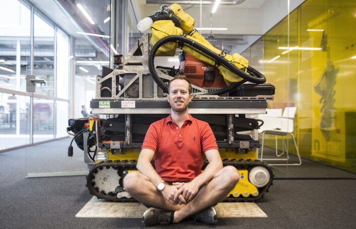 Innovasjonssjef Konrad Fagertun i nLink sitter på StartupLab. Foto: Per-Ivar Nikolaisen Innovasjonssjef Konrad Fagertun i nLink sitter på StartupLab. Foto: Per-Ivar Nikolaisen