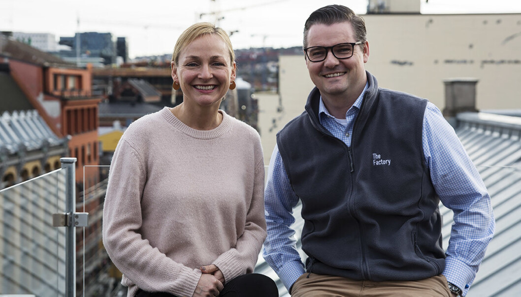 Liv Freihow i IKT-Norge og Ingar Bentsen i TheFactory lanserte Oslo Fintech Hub tidligere i år. Foto: Per-Ivar Nikolaisen Liv Freihow i IKT-Norge og Ingar Bentsen i TheFactory lanserte Oslo Fintech Hub tidligere i år. Foto: Per-Ivar Nikolaisen