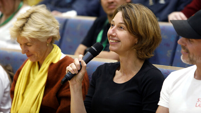 Techprofilen Silvija Seres var en av flere fremtredende navn i juryen på hackathonet. Foto: Ole Magnus Grønli / Kartverket Techprofilen Silvija Seres var en av flere fremtredende navn i juryen på hackathonet. Foto: Ole Magnus Grønli / Kartverket