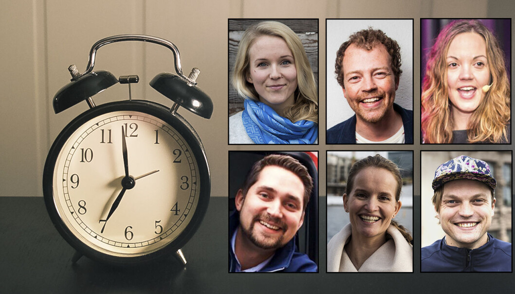 Gründerne og entreprenørene Christine Spiten, Kim Arthur, Ingvild Brox Kielland, Karl Munthe-Kaas og Marianne Bratt Ricketts forteller om sine morgenrutiner, der noen er preget av kaos, mens andre er mer systematiserte.
Foto: privat, Olga Shavrina, Kolonial.no, Per-Ivar Nikolaisen, Benedicte Tandsæther-Andersen. Gründerne og entreprenørene Christine Spiten, Kim Arthur, Ingvild Brox Kielland, Karl Munthe-Kaas og Marianne Bratt Ricketts forteller om sine morgenrutiner, der noen er preget av kaos, mens andre er mer systematiserte.
Foto: privat, Olga Shavrina, Kolonial.no, Per-Ivar Nikolaisen, Benedicte Tandsæther-Andersen.