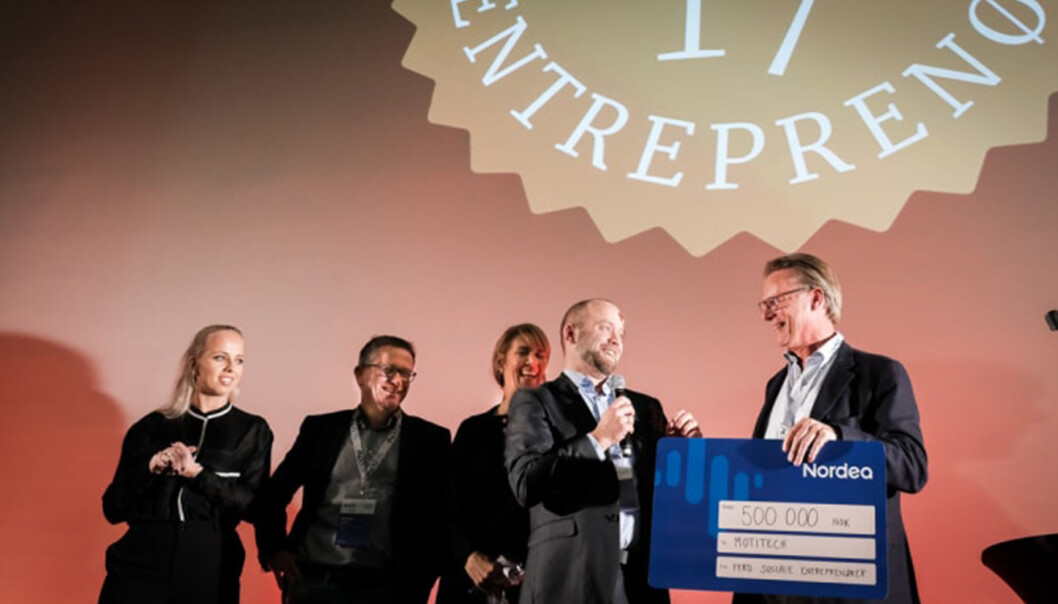 Motitech ble i går kåret til Årets Sosiale Entreprenør 2017, for sitt arbeid med å få eldre og demente til å delta i trening. Motitech ble i går kåret til Årets Sosiale Entreprenør 2017, for sitt arbeid med å få eldre og demente til å delta i trening.
