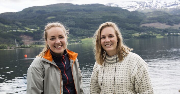 Daglig leder Andrea Holvik Thorson og markedssjef Emilie Aabakken er "friluftsmennesker", her under Startup Extreme tidligere i år. Foto: Per-Ivar Nikolaisen Daglig leder Andrea Holvik Thorson og markedssjef Emilie Aabakken er "friluftsmennesker", her under Startup Extreme tidligere i år. Foto: Per-Ivar Nikolaisen