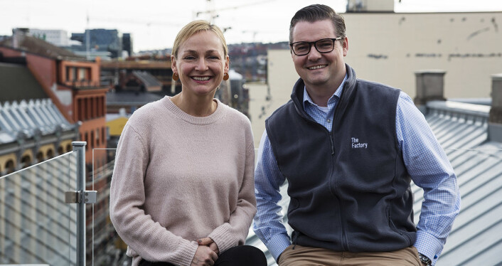 Liv Freihow i IKT-Norge og Ingar Bentsen i TheFactory lanserte Oslo Fintech Hub tidligere i år. Foto: Per-Ivar Nikolaisen Liv Freihow i IKT-Norge og Ingar Bentsen i TheFactory lanserte Oslo Fintech Hub tidligere i år. Foto: Per-Ivar Nikolaisen