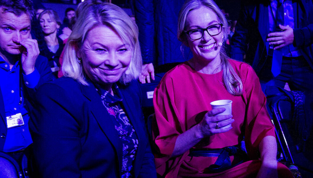Næringsminister Monica Mæland og Innovasjon Norge-sjef Anita Krohn-Traaseth under Oslo Innovation Week i 2016.
Foto: GORM K GAARE / EUP-BERLIN.COM Næringsminister Monica Mæland og Innovasjon Norge-sjef Anita Krohn-Traaseth under Oslo Innovation Week i 2016.
Foto: GORM K GAARE / EUP-BERLIN.COM