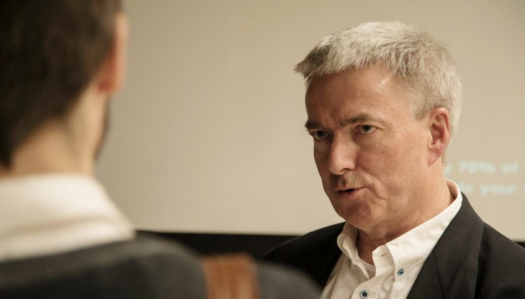 Martin Hauge er en populær foredragsholder, her fra en konferanse i Bratislava i Slovakia tidligere i år. Foto: Startup Grind Bratislava Martin Hauge er en populær foredragsholder, her fra en konferanse i Bratislava i Slovakia tidligere i år. Foto: Startup Grind Bratislava