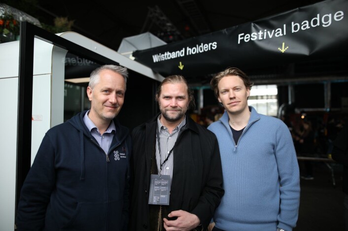 fra venstre: Anders H. Lier, Tharald Nustad og Kristoffer Røil. Sammen skal de bygge et fond på én milliard kroner som skal investere i norske og nordiske AI-startups. Foto: Lucas H. Weldeghebriel fra venstre: Anders H. Lier, Tharald Nustad og Kristoffer Røil. Sammen skal de bygge et fond på én milliard kroner som skal investere i norske og nordiske AI-startups. Foto: Lucas H. Weldeghebriel