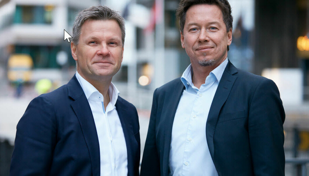 Atle Carlsen, administrerende direktør i Selmer og Leif Arne Bakker, Chief Digital Officer i Selmer. Foto: Selmer.