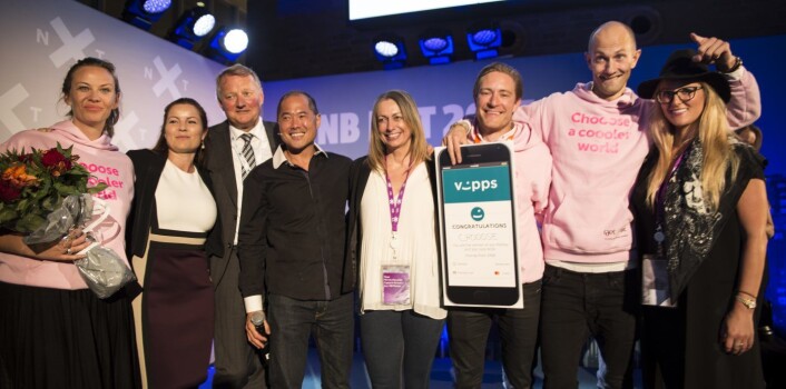 Rune Bjerke satt i juryen da Chooose vant 100 Pitches, og ble oppfordret til å kjøpe klimakvoter i julegave til sine ansatte. Foto: Per-Ivar Nikolaisen Rune Bjerke satt i juryen da Chooose vant 100 Pitches, og ble oppfordret til å kjøpe klimakvoter i julegave til sine ansatte. Foto: Per-Ivar Nikolaisen