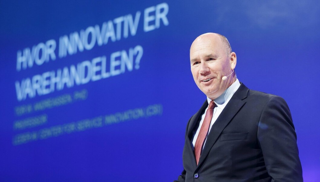 Professor Tor W. Andreassen under Handelskonferansen i Oslo i fjor.
Foto: Gorm Kallestad / NTB scanpix Professor Tor W. Andreassen under Handelskonferansen i Oslo i fjor.
Foto: Gorm Kallestad / NTB scanpix