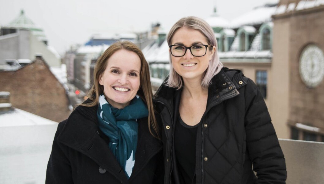 Gründer Marianne Bratt Ricketts og CFO Catharina Brandth Husjord i Vibbio. Foto: Per-Ivar Nikolaisen Gründer Marianne Bratt Ricketts og CFO Catharina Brandth Husjord i Vibbio. Foto: Per-Ivar Nikolaisen