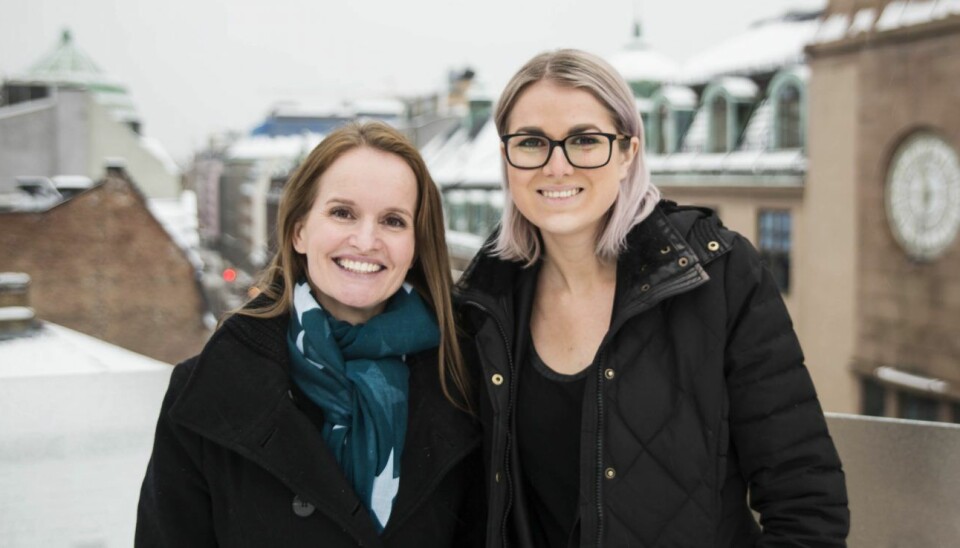 Gründer Marianne Bratt Ricketts og CFO Catharina Brandth Husjord i Vibbio. Foto: Per-Ivar Nikolaisen