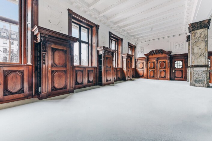 Slik ser det foreløpig ut i rommet som skal romme "members club". Foto: The Creators Community Slik ser det foreløpig ut i rommet som skal romme "members club". Foto: The Creators Community