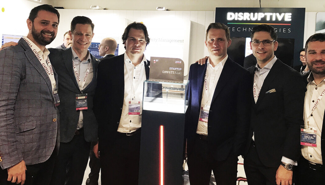 Alex Storey (f.v.), Ole Petter Novsett, Erik Fossum Færevaag og Odd Jonny Winge, Marian Kost og Matthias Sicard i Disrutpive Technologies. Foto: Disruptive Technologies
Alex Storey (f.v.), Ole Petter Novsett, Erik Fossum Færevaag og Odd Jonny Winge, Marian Kost og Matthias Sicard i Disrutpive Technologies. Foto: Disruptive Technologies