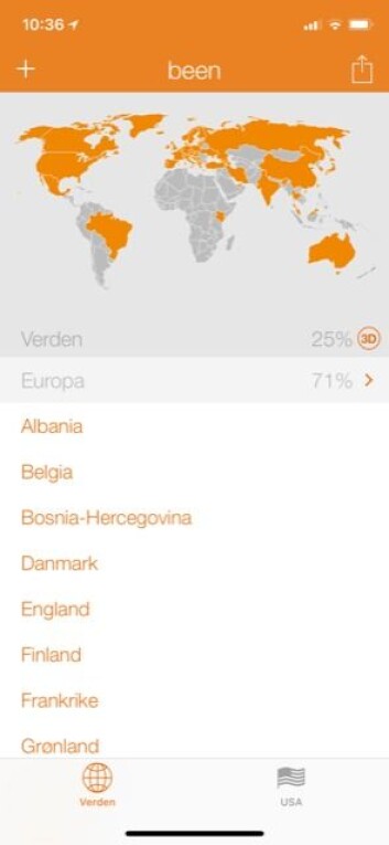 Dyb holder oversikt over alle land han har besøk i egen app. Neste tur går til Turkmenistan. Dyb holder oversikt over alle land han har besøk i egen app. Neste tur går til Turkmenistan.