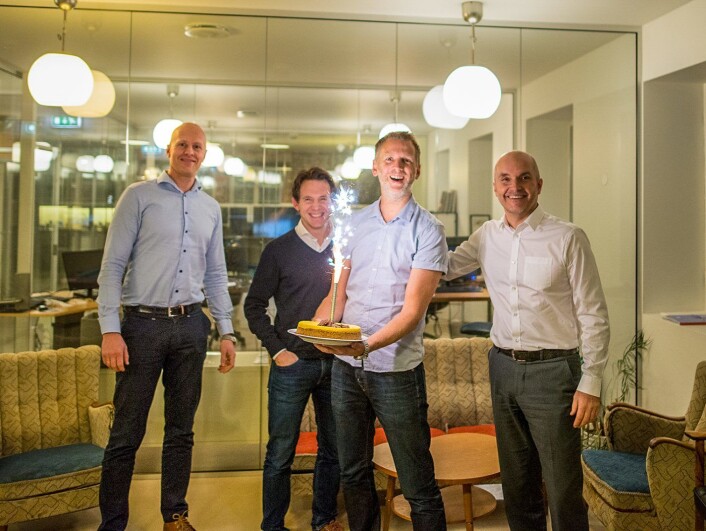 Steinar Schjager, Ole Martin N. Evensmo, Henning Frettem og Michael Holland i Lipscore. Foto: Lipscore Steinar Schjager, Ole Martin N. Evensmo, Henning Frettem og Michael Holland i Lipscore. Foto: Lipscore