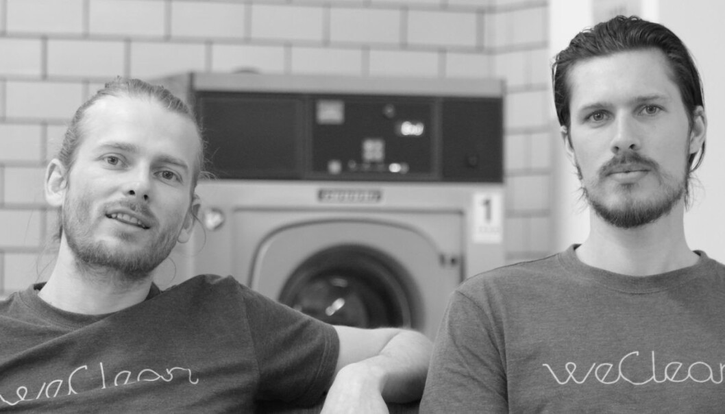 F.V: WeClean-gründerne Kim Haagensen og Emil Sebastian Pete (Foto: Johannes Jakobsen). F.V: WeClean-gründerne Kim Haagensen og Emil Sebastian Pete (Foto: Johannes Jakobsen).