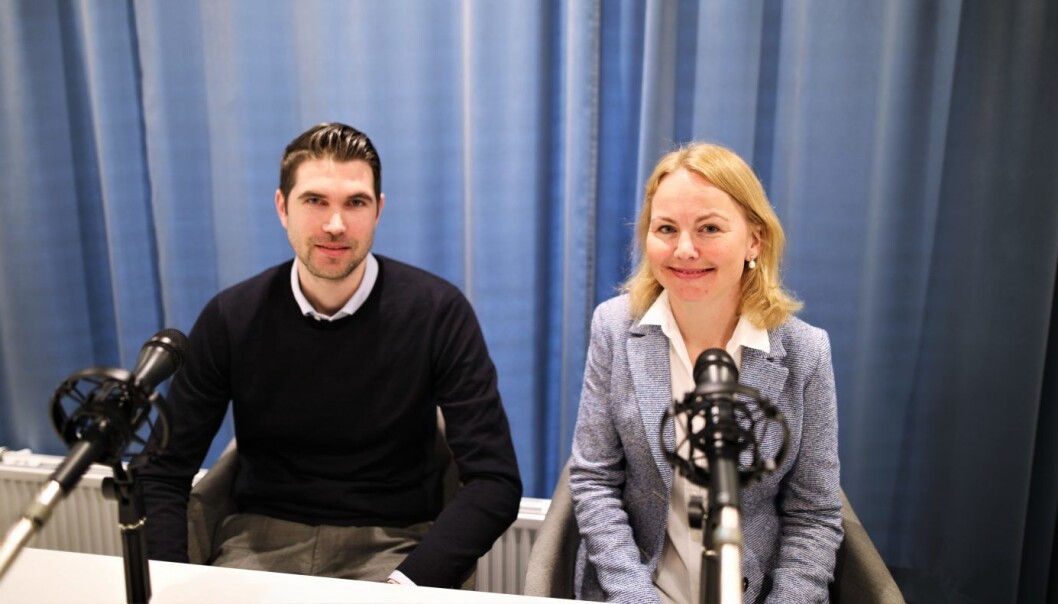 Håvard
Andersen, direktør for strategi og forretningsutvikling i Møller Mobility Group og Synne Homble, mobilitetsdirektør i NSB. Foto: Lucas Weldeghebriel Håvard
Andersen, direktør for strategi og forretningsutvikling i Møller Mobility Group og Synne Homble, mobilitetsdirektør i NSB. Foto: Lucas Weldeghebriel