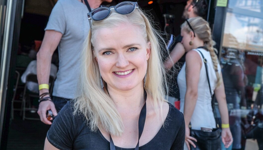 Annu Nieminen, CEO i finske The Upright Project. Her under Katapult Future Fest 2018. Foto: Vilde Mebust Erichsen Annu Nieminen, CEO i finske The Upright Project. Her under Katapult Future Fest 2018. Foto: Vilde Mebust Erichsen