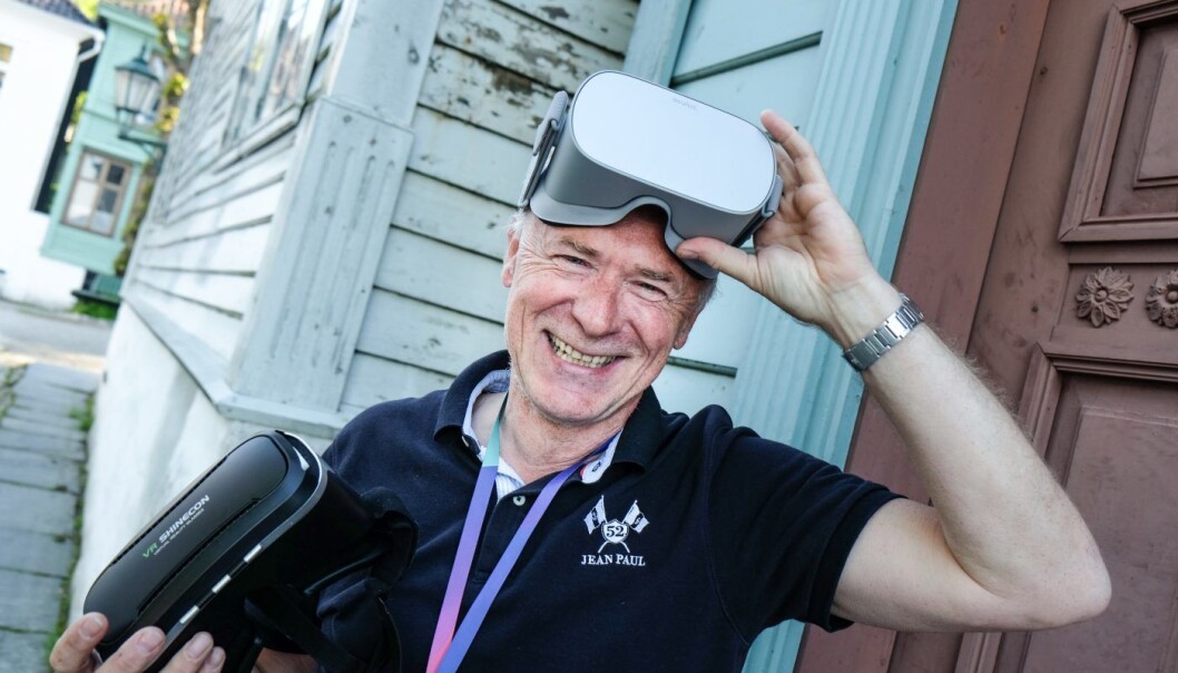 Per Kristian Orset samarbeider med flere sykehjem i Bergen om en VR-løsning for pasienter med demens. Foto: Vilde Mebust Erichsen Per Kristian Orset samarbeider med flere sykehjem i Bergen om en VR-løsning for pasienter med demens. Foto: Vilde Mebust Erichsen