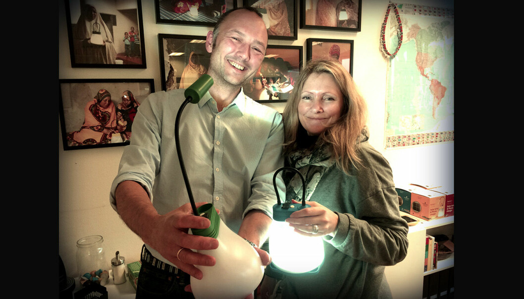 Kristian Bye og Ingun Berget fra tiden i Bright Products. Foto: Bright Products