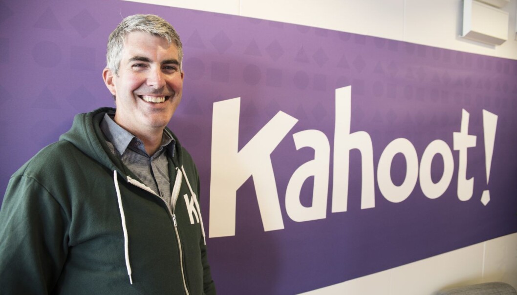 Markedssjef Sean D'Arcy er et av de nye navnene i Kahoot-ledelsen det siste året. Foto: Per-Ivar Nikolaisen Markedssjef Sean D'Arcy er et av de nye navnene i Kahoot-ledelsen det siste året. Foto: Per-Ivar Nikolaisen