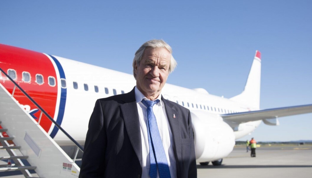 Bjørn Kjos, sjef i Norwegian. Foto: Norwegian. Bjørn Kjos, sjef i Norwegian. Foto: Norwegian.
