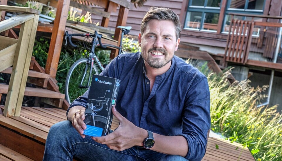 Ole Martin Ølmheim, gründer av BikeFinder. Her under Startup Extreme på Voss. Foto: Vilde Mebust Erichsen