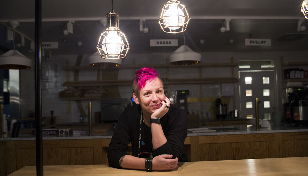 Anita Schjøll Brede på plass i Helsinki i forkant av sitt innlegg på Slush-konferansen. Foto: Per-Ivar Nikolaisen Anita Schjøll Brede på plass i Helsinki i forkant av sitt innlegg på Slush-konferansen. Foto: Per-Ivar Nikolaisen
