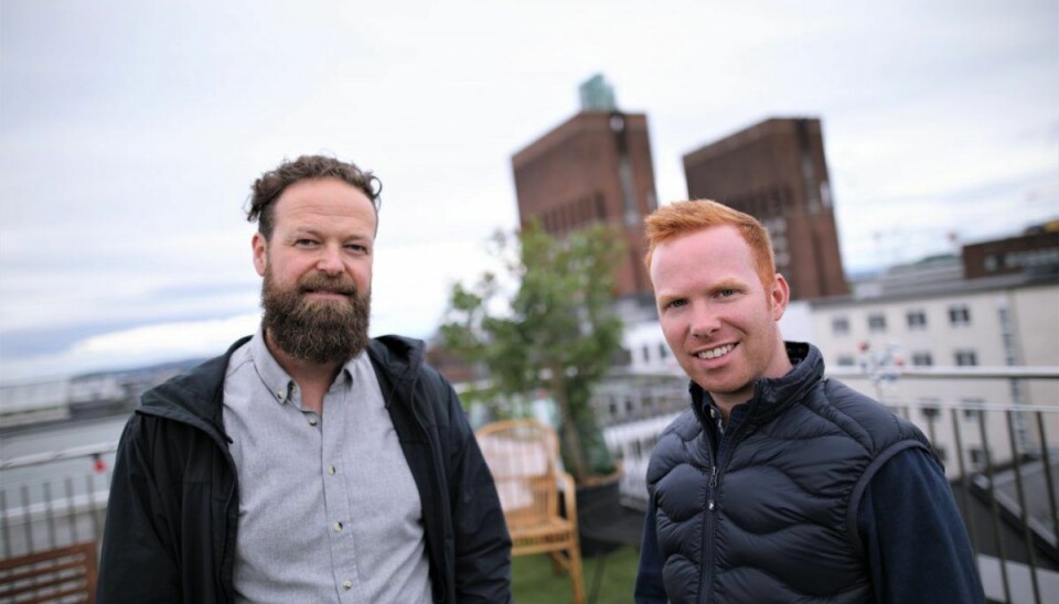Ketil Jensen  og Alex York står bak konsulent-plattformen Brainbase. Foto: Lucas Weldeghebriel