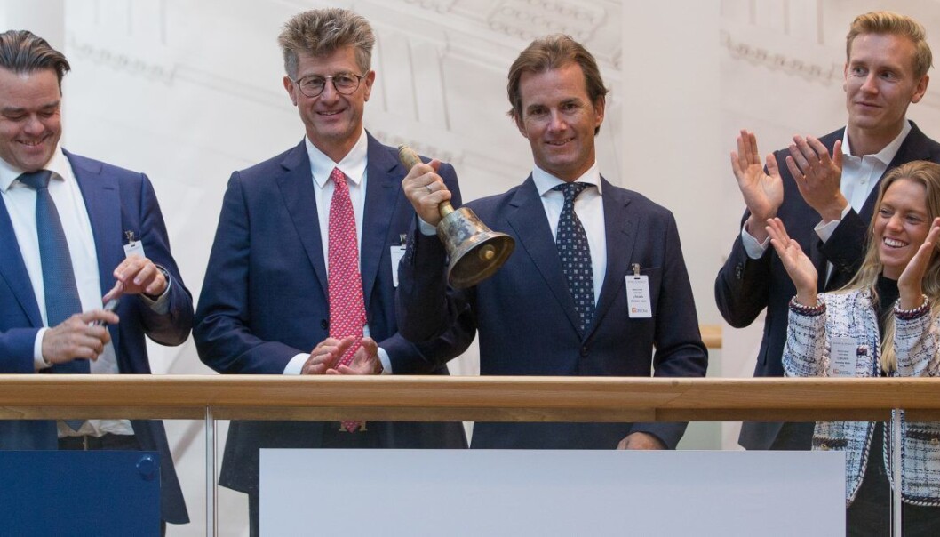 Styreformann i Lifecare Christian Saure ringer med bjellen under noteringen på Oslo Børs tirsdag formiddag.
Foto: Trond Reidar Teigen / NTB scanpix Styreformann i Lifecare Christian Saure ringer med bjellen under noteringen på Oslo Børs tirsdag formiddag.
Foto: Trond Reidar Teigen / NTB scanpix