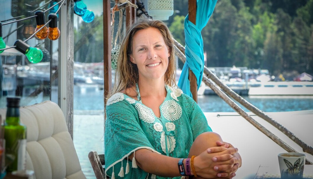 Birgit Liodden, direktør for «bærekraft, havrom og kommunikasjon» i Oslo Business Region. Her på husbåten ved Bygdøy Sjøbad. Foto: Vilde Mebust Erichsen Birgit Liodden, direktør for «bærekraft, havrom og kommunikasjon» i Oslo Business Region. Her på husbåten ved Bygdøy Sjøbad. Foto: Vilde Mebust Erichsen