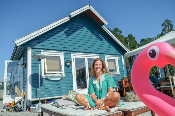 Birgit Liodden utenfor husbåten på Bygdøy. Foto: Vilde Mebust Erichsen Birgit Liodden utenfor husbåten på Bygdøy. Foto: Vilde Mebust Erichsen