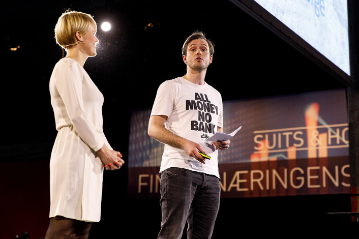 Carl-Nicolai Wessmann sammen med Sigrid Bonde Tusvik (t.v.) på Finansnæringens dag. Carl-Nicolai Wessmann sammen med Sigrid Bonde Tusvik (t.v.) på Finansnæringens dag.