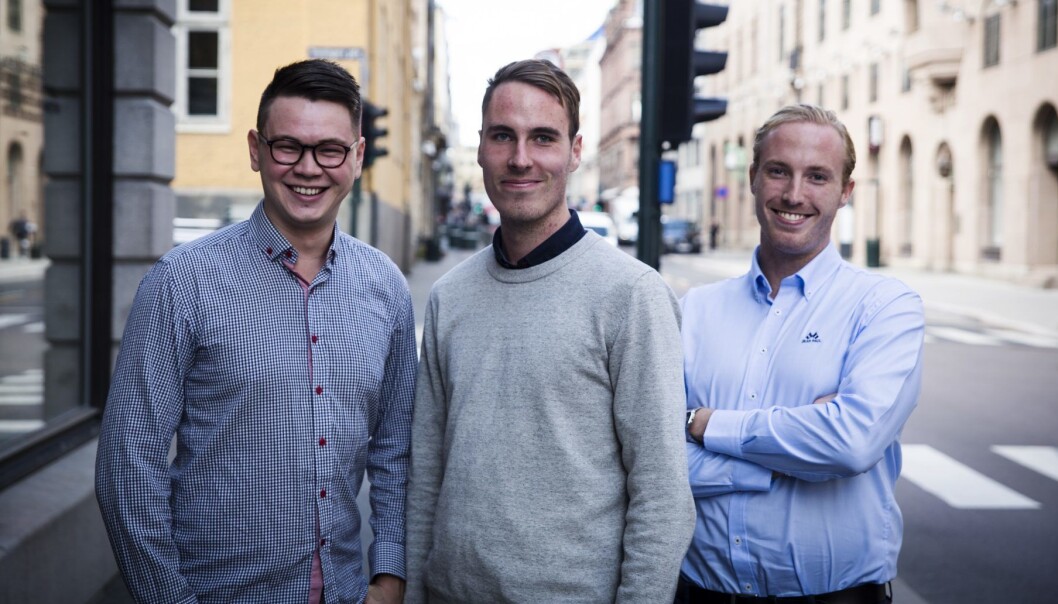 August Kvernmo, Stig Zerener Haugnæss og Ståle Zerener Haugnæss i Lucidtech. Foto: Per-Ivar Nikolaisen August Kvernmo, Stig Zerener Haugnæss og Ståle Zerener Haugnæss i Lucidtech. Foto: Per-Ivar Nikolaisen