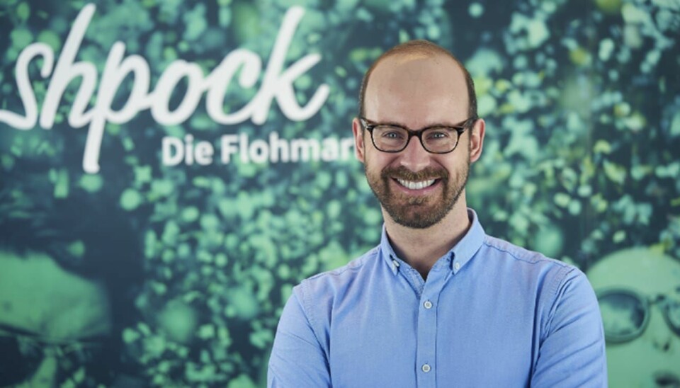 Bernhard Baumann gir seg som sjef for Shpock. Foto: Shpock