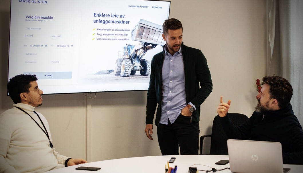 Teamet i Maskinlisten: Fra venstre Nassir Achour, Knut Harald Ollendorff og Terje Østensen. Foto: Presse Teamet i Maskinlisten: Fra venstre Nassir Achour, Knut Harald Ollendorff og Terje Østensen. Foto: Presse