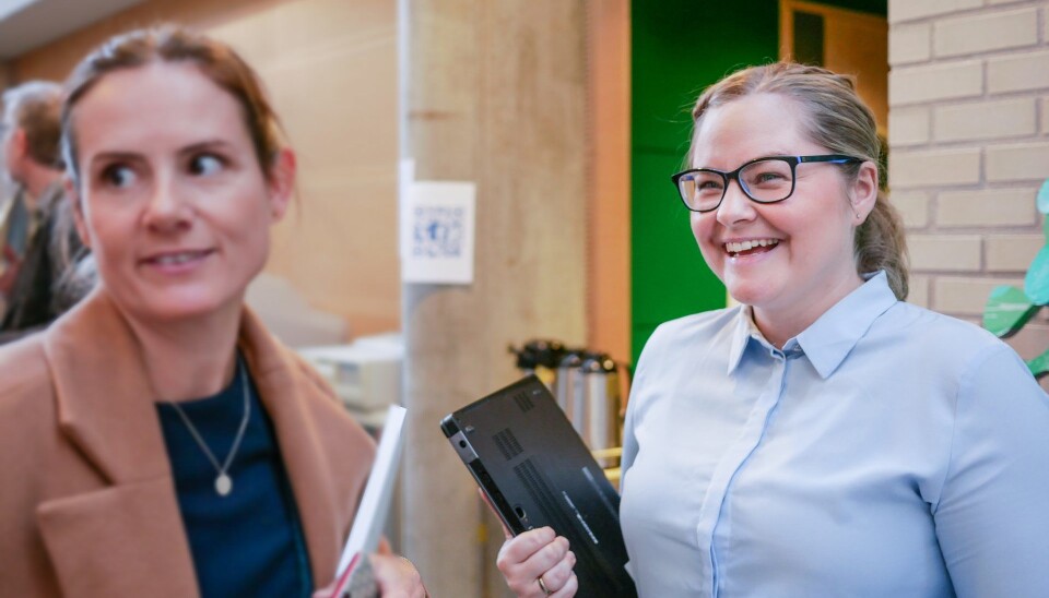 Kine Berild Norheim (til høyre) er ny daglig leder i nettverket NeXTdigital.