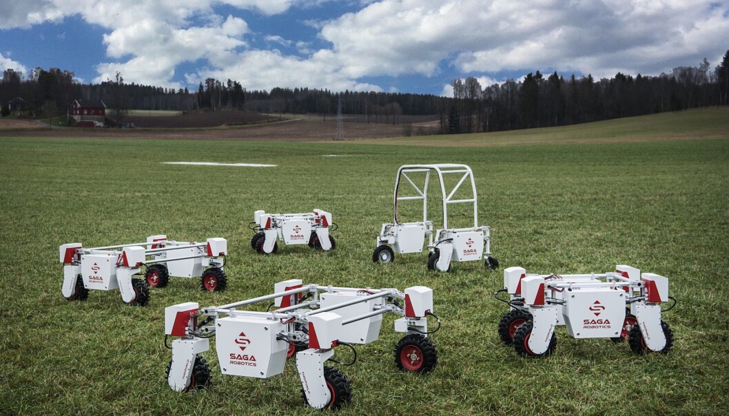 Saga Robotics' Thorvald, en autonom landbruksrobot. Foto: Benjamin A. Ward Saga Robotics' Thorvald, en autonom landbruksrobot. Foto: Benjamin A. Ward