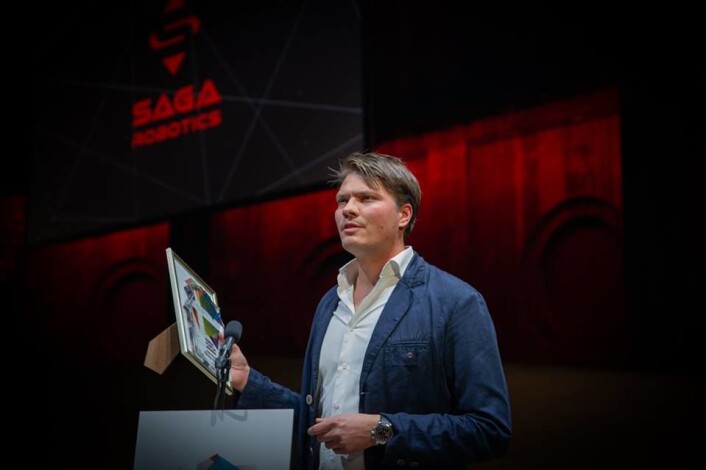 CEO Pål Johan From mottok prisen for beste nordiske startup i kategorien FoodTech/AgriTech. CEO Pål Johan From mottok prisen for beste nordiske startup i kategorien FoodTech/AgriTech.